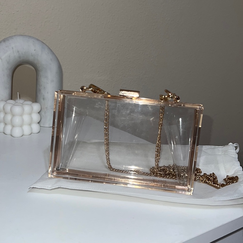 Clear rectangle handbag